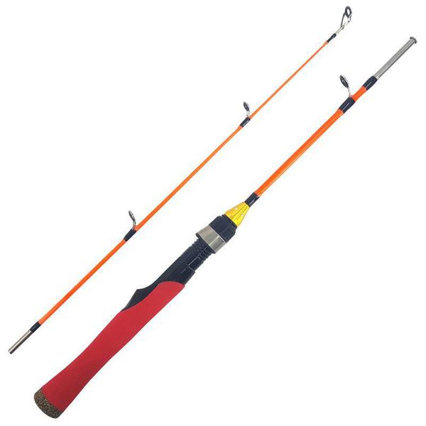 

new winter shrimp ice fishing rod pole 2 sections frp fish pole 80cm