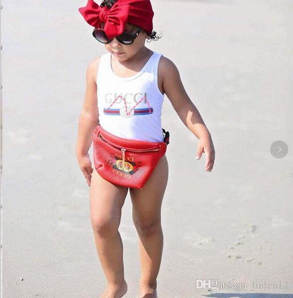 

In elling high end one piece baby girl jump uit wimwear printing letter wim uit kid beach clothing 2t 8t