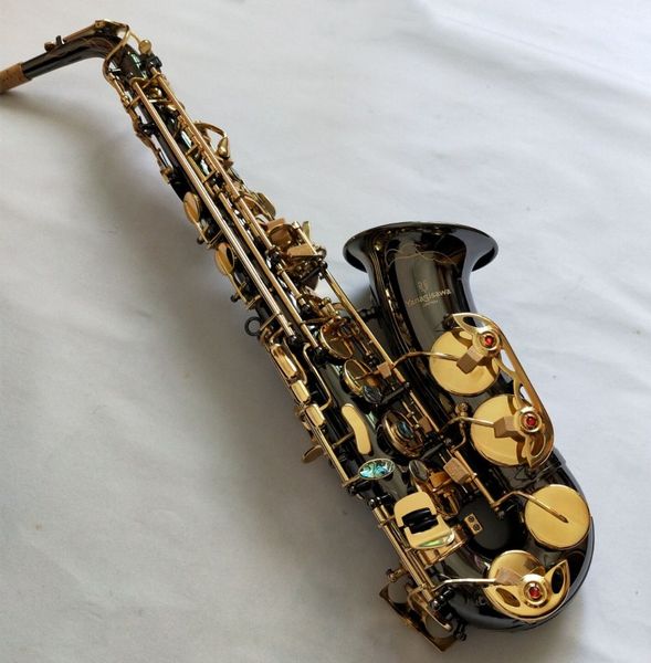 

japan saxophone alto yanagisawa a-902 eb alto sax black nickel gold professional with case mouthpiece ing