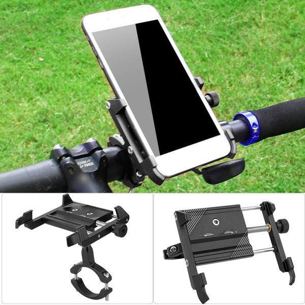 

slip resistance bicycle phone holder motorcycle handlebar mount for 3.5-6.2" smart phone for iphone xs max xr x8 samsung