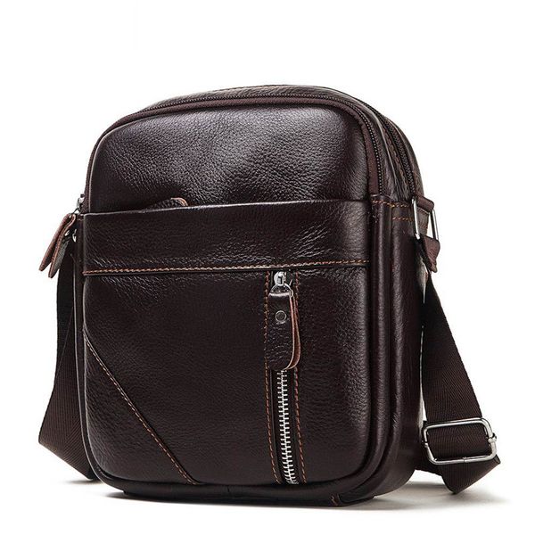 

натуральная кожа crossbody мужчины сумка горячая распродажа мужской маленький человек лоскут мода сумки на ремне мужские путешествия новая с