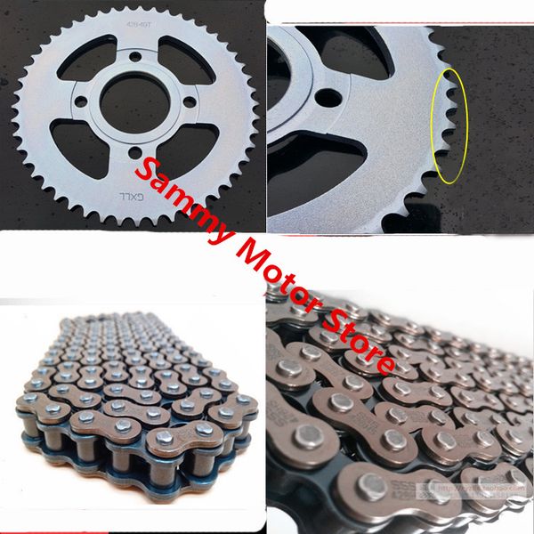 

dayang dy150-6 dy150-20 roller motorcycle chain with 49t 15t front rear sprockets