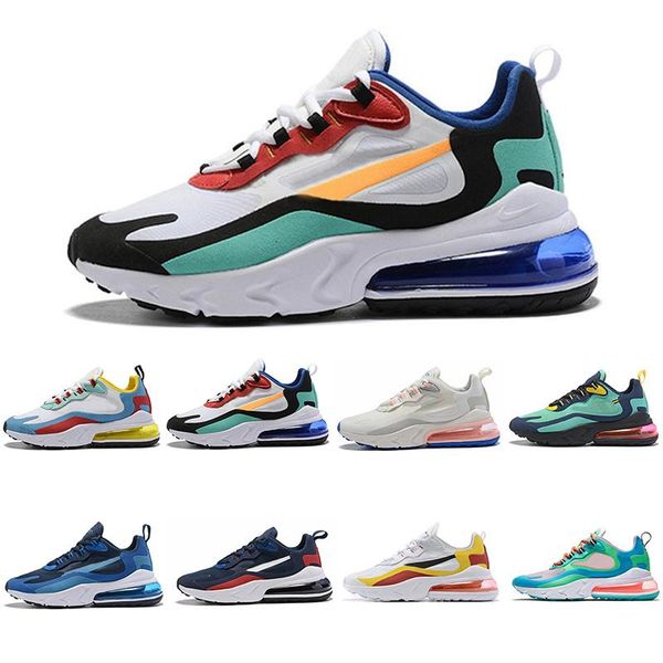 

2019 new react bauhaus designer sneaker men women black running shoes rainbow white sport shoes trainer shoes size 36-46
