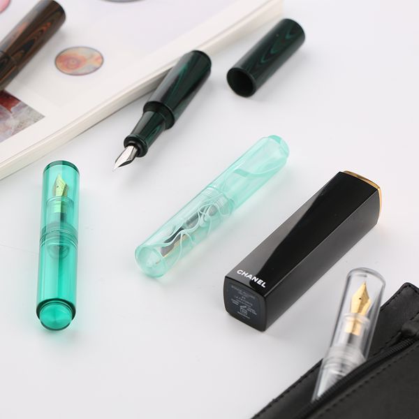

moonman wancai mini transparent pocket-size eyedropper fountain pen ink pen