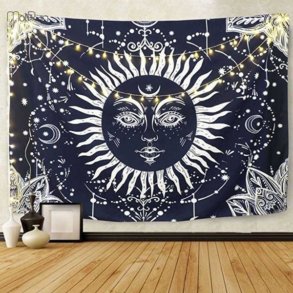 

tapestries boho hippie tapestry for living room year decorative wall hanging mandala sun printed bedspread tablecloth yoga mat