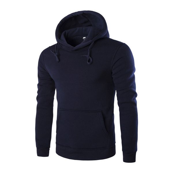 

fashion 2020 cotton long-sleeved hoodies men casual sportswear male hooded sweatshirt six colors slim fit tracksuit m-xxl, Black