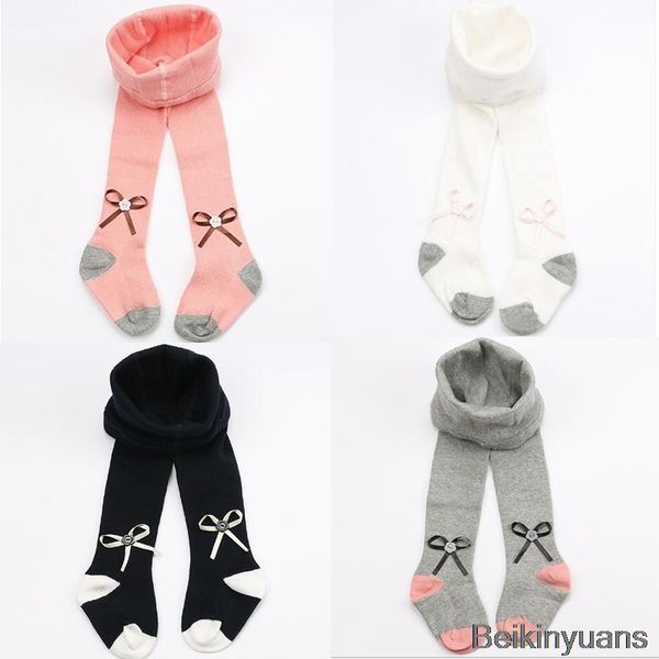 

spring and autumn cartoon bow pantyhose girls boys pantyhose cotton children bow, Blue