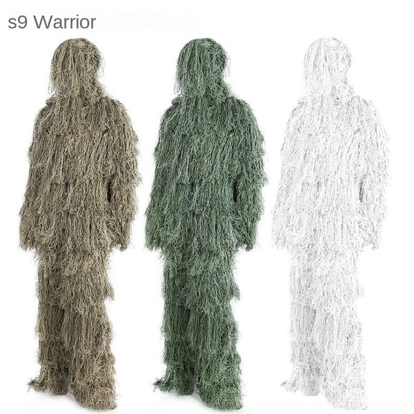 

outdoor field geely suit desert color jungle hunting field uniform outdoor male cs camouflage clothing training snow camouflage clothi, Black