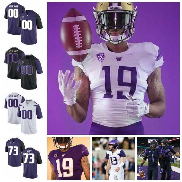 

вашингтон хаски джерси jacob eason джерси salvon ahmed тейлор rapp данте pettis myles gaskin колледж трикотажные изделия футбола пользовател, Black