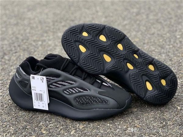 

kanye west originals 700 v3 alvah all black azael running shoes 3m reflective wave runner men women sports sneakers with box h67799