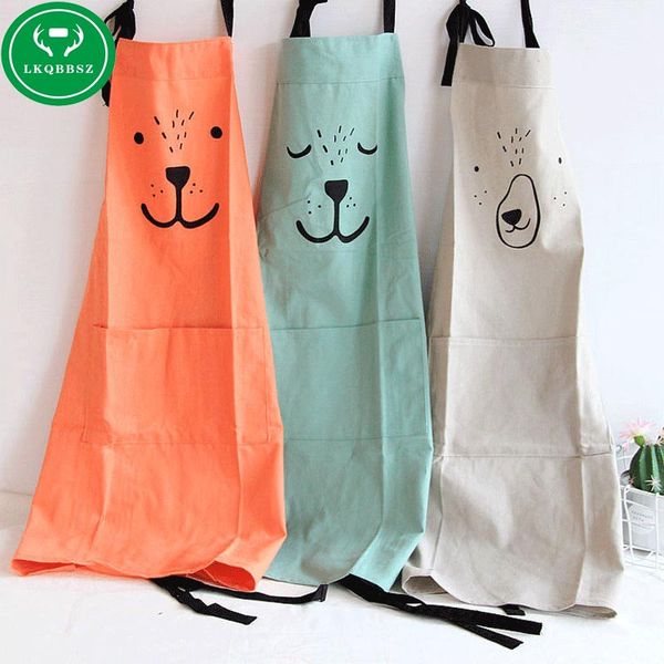 

cartoon cooking women aprons bbq party funny kitchen apron cotton wear oil prevention cooking apron funny for man