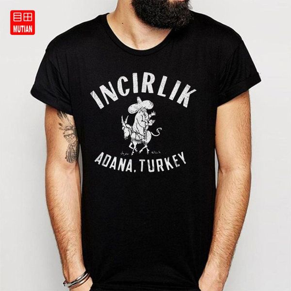 

circa 1970s 80s incirlik hodja t shirt, White;black