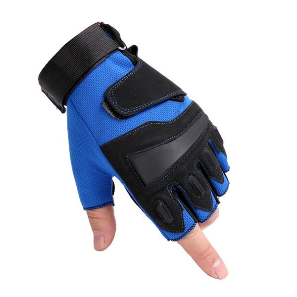 

half finger gym gloves heavyweight sports exercise weight lifting gloves body building training sport fitness, Black