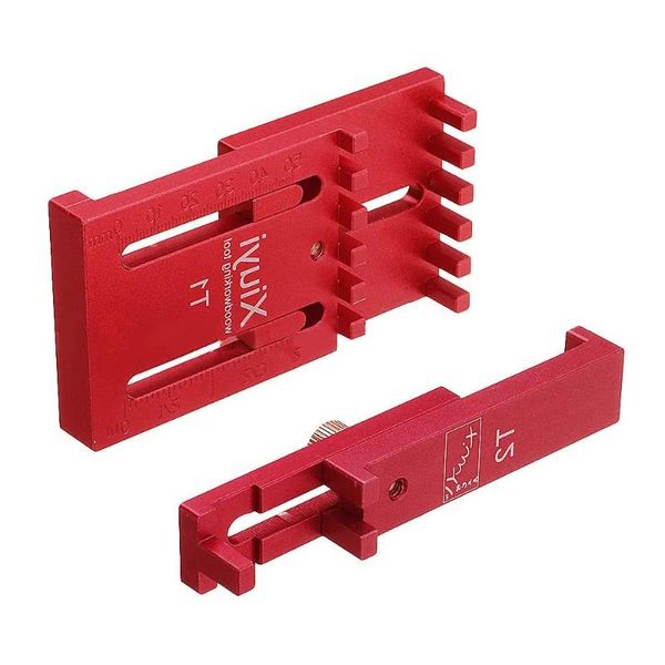 

t1 / t2 aluminum alloy depth measuring ruler saw tooth gauge depth gauge wood tenon ruler woodworking tools