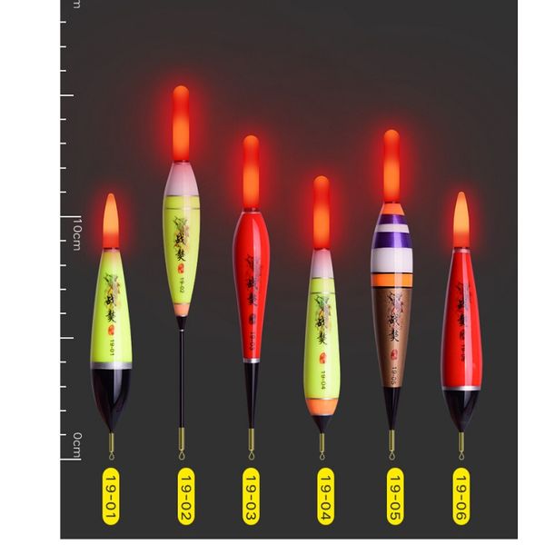 

led electric float light fishing tackle nighting fishing luminous electronic fish buoys with battery float
