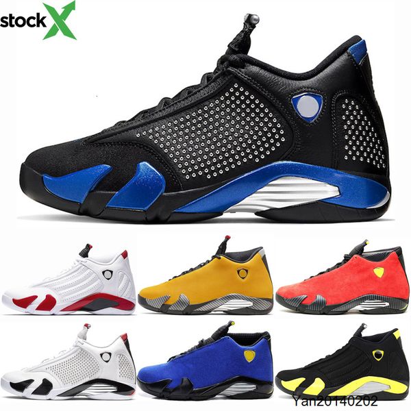 

new 14 14s blue men basketball shoes mens university red varsity royal black toe candy cane defining moments thunder trainer sneakers 40-47