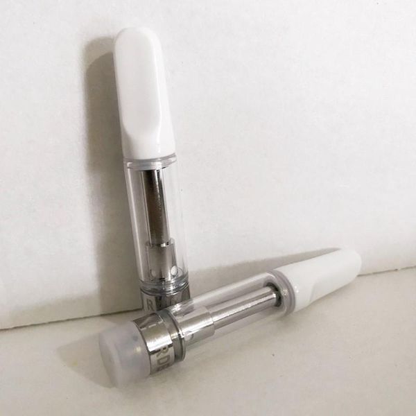 

High Quality Vape Cartridge Packaging 0.8ml 1ml Ceramic Vape Carts with RW Package Thick Oil Vaporizer Pens For 510 Thread E Cigarette