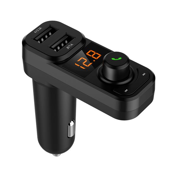 

wireless bluetooth car kit hands fm transmitter aux modulator mp3 player sd usb lcd car accessories support tf card xm-18