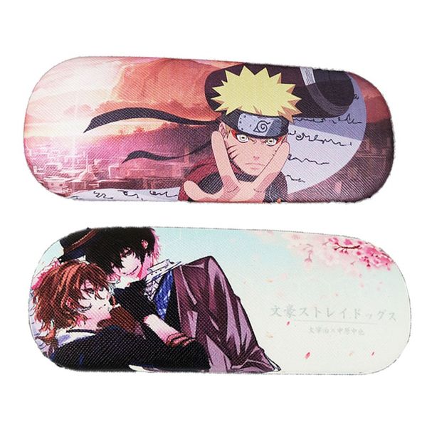 

anime sword art online fate re lovelive black rock shooter colorful fashion glasses case naruto cosplay eyeglass cases moudel, Silver