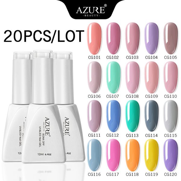 

nail gel beauty uv semi permanent polish set soak off long lasting led enamel varnish 5/8/10/20pcs, Red;pink