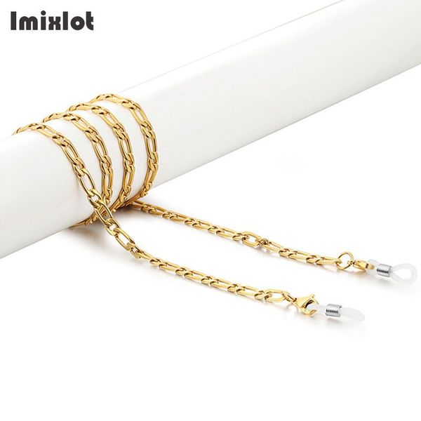 

imixlot reading glasses chain retro stainless steel sunglasses cords gold silver eyeglass lanyard hold straps eyewear retainer