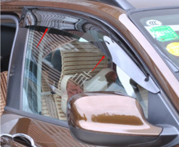 

car window visor vent shade rain/sun/wind guard for x3 f25 2011-2015