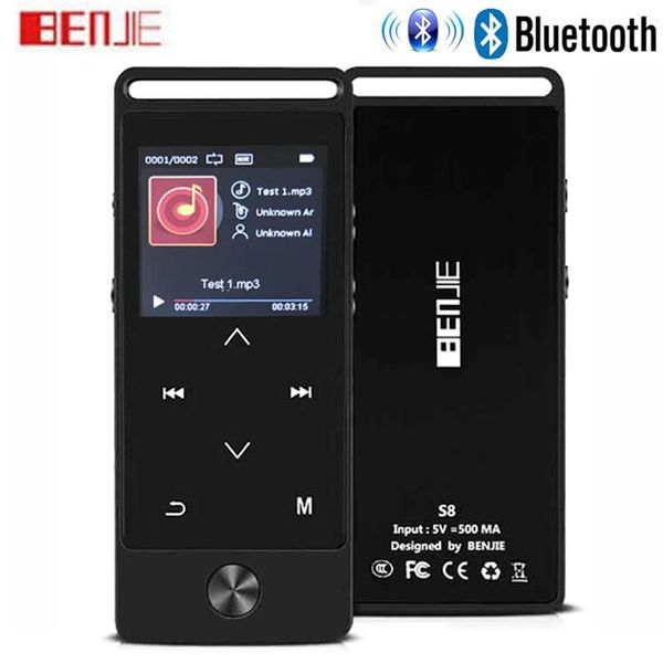 

benjie-s8 latest version touch bluetooth mp3 music player lossless sound supports fm radio micro sd card long playback time