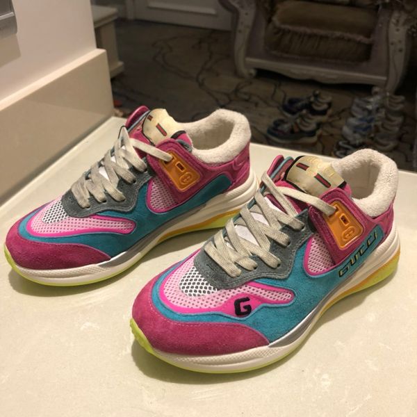 

2020 new eb luxury designer couple casual sports shoes men and women fashion casual sports