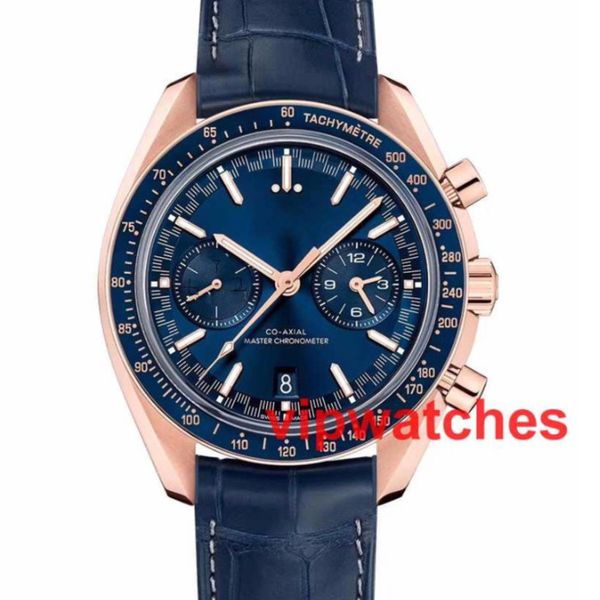 Luxo Mens Relógios Super Series Cronógrafo Carros Rose Gold Watchcase Relógio Automático de Alta Qualidade Relógio De Pulso Inoxidável Montre De Luxe