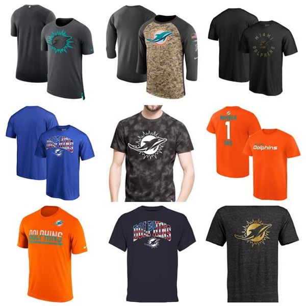 

2019 style miami men dolphins sideline line of scrimmage legend performance t-shirt - aqua black orange bule 01, Blue;black
