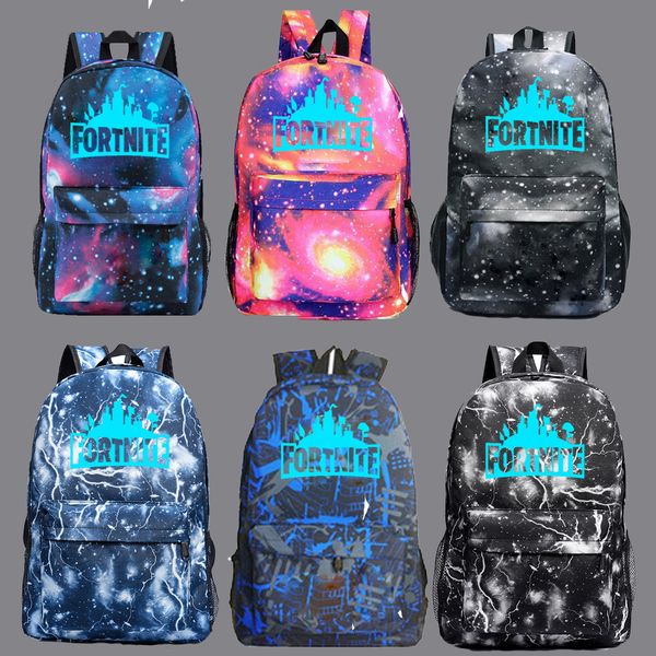 

teenager backpack boys girls letter print backpack night lights starry for men and women youth campus