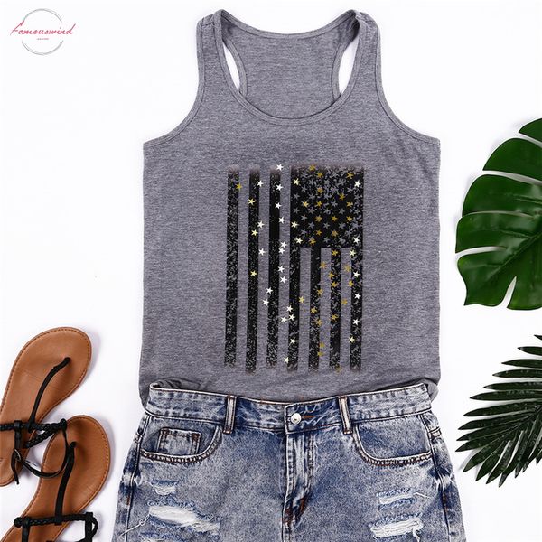 

printed tank women gray sleeveless casual summer o neck tanks 2020 summer new sleeveless tees female summer top, White