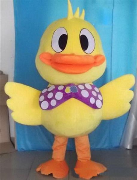 

2019 lovely eva material big mouth chick mascot costumes cartoon apparel birthday party masquerade, Red;yellow