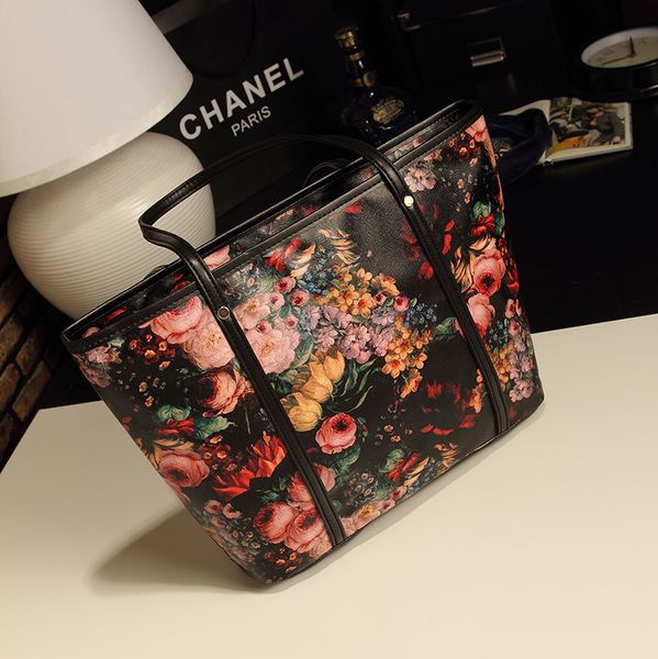 

hengsheng bag 2018 fashion handbags leather handbag simple shoulder bag y oil painting large capacity luxury handbag design