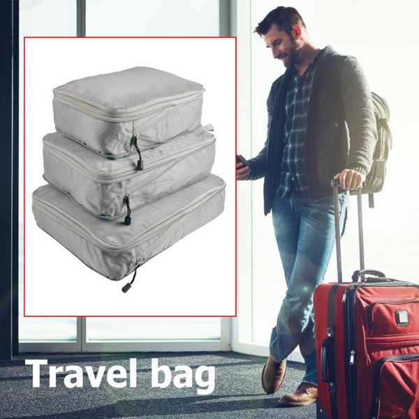 

portable travel organizer clothes storage bag compressed waterproof nylon luggage case durable organizing packing cases