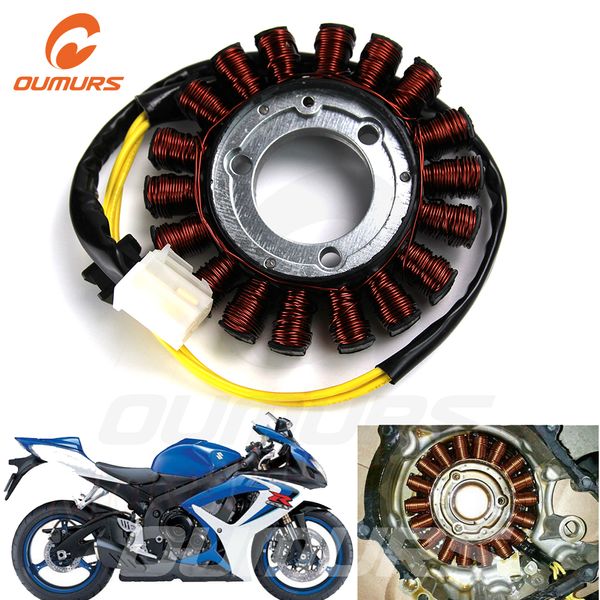 

oumurs motorcycle magneto stator coil aluminum for gsxr 600 gsx-r 750 2006-2016 generator k6 k8 motorbike accessories