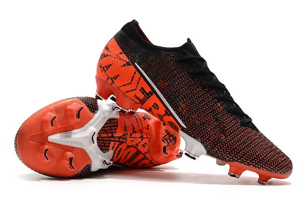 

mens comfortabl mercurial vapors xiii elite fg 13 mds cr7 ronaldo neymar njr 360 dream speed football shoes size 39-45, Black