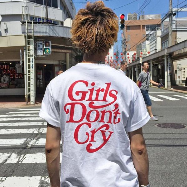 

Девушки не плачут футболка Футболка с коротким рукавом хлопок летние футболки Му