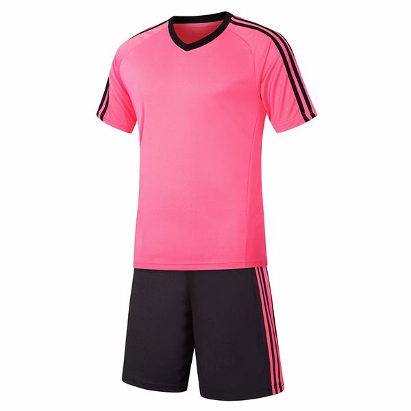 

2019 men training football sets with shorts uniforms reversible football jerseys for that home and away look kits sports b37-10, Black;red