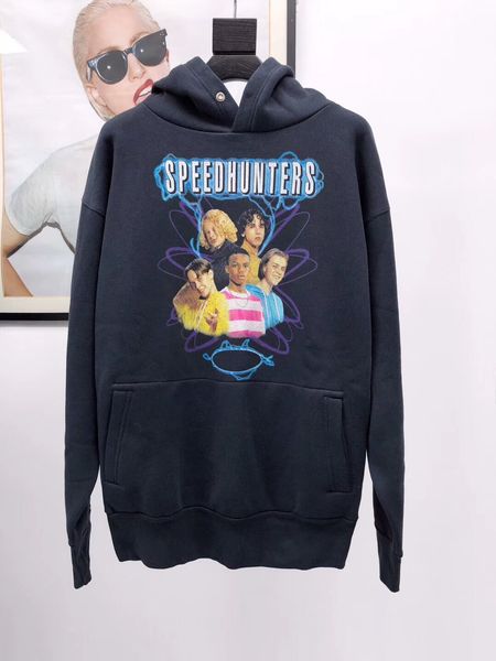 

18fw blcg peed hunter band printed hoodie weat hirt fa hion men women couple weat hit world food programme hip