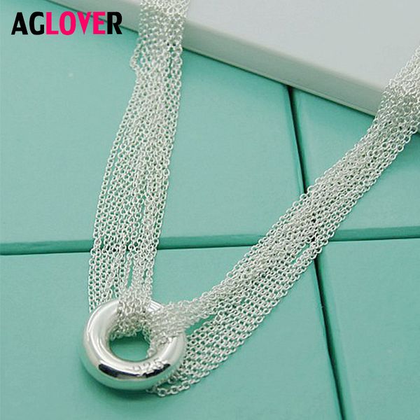 

new shelves fashion silver plated chain choker & round pendant necklace woman statement jewelry gift