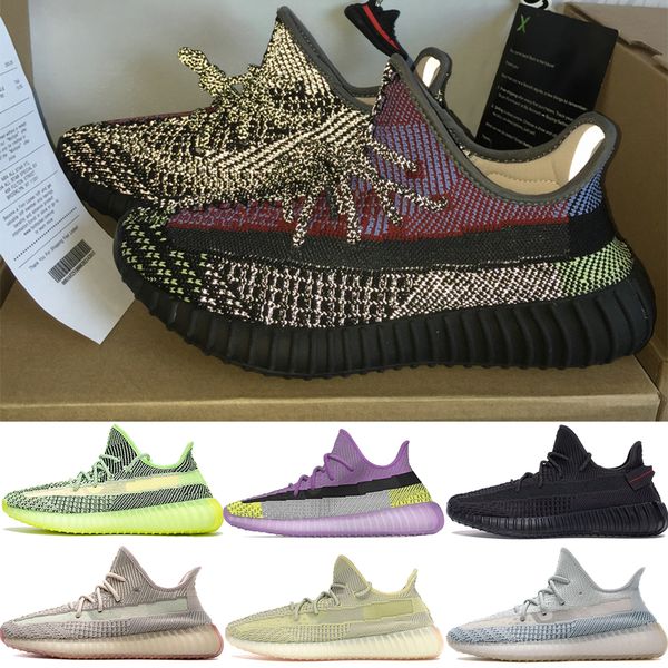 

reflective yecheil static men women kanye west running shoes citrin cloud white gid glow black static lundmark true form designer trainers