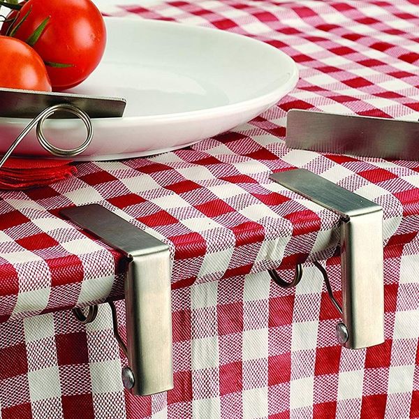 

скатерти зажимы для пикника стол clips гибкая нержавеющая сталь таблица ткань крышки хомуты скатерть держатели для пикники шатры w другие la