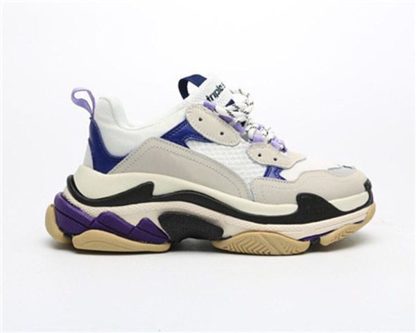 

2020 designer paris 71fw triple s sneakers for men women black red white green casual dad shoes c1