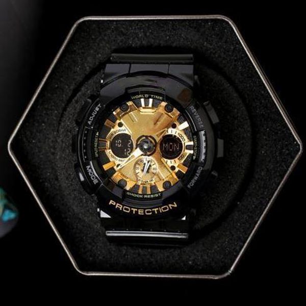 

2020 selling brand sports g-type rubber watch g-shock sports shock-absorbing waterproof ga120 multi-function watch + watch box