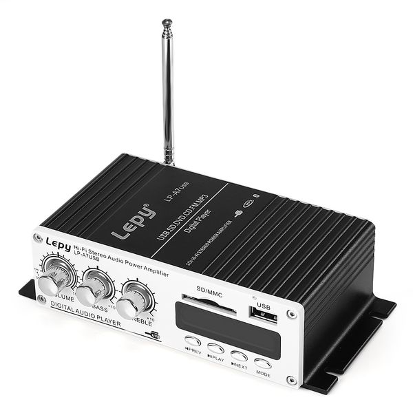 

lepy a7 bluetooth amplifier 2-channel hifi stereo audio support sd usb fm