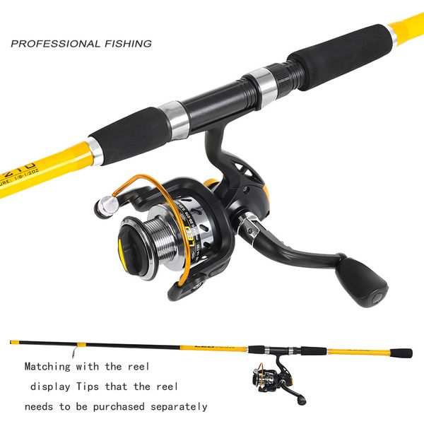 

yellow frp fiber road fishing rod sea otter wild fishing rod gear1.8 to 2.1m