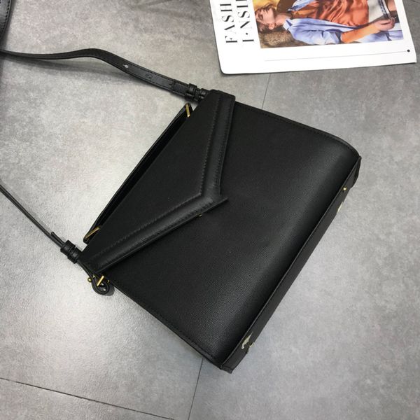 

handbag crossbody shoulder bag plain fashion classic women lock belt cowhide genuine leather interior compartment ing