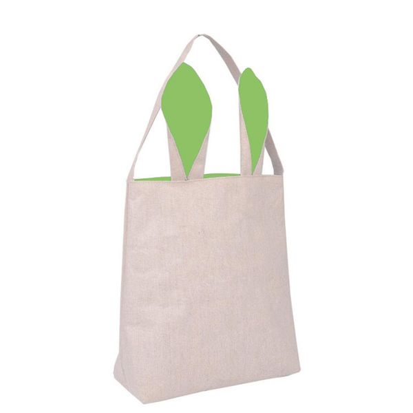 

easter ear bag green multifunction grocery gift bag candy egg basket ear tote t13