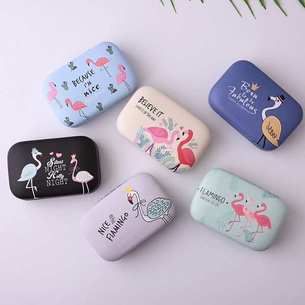 

ins flamingo invisible case glasses case nursing glasses contact lenses box nursing box 7009
